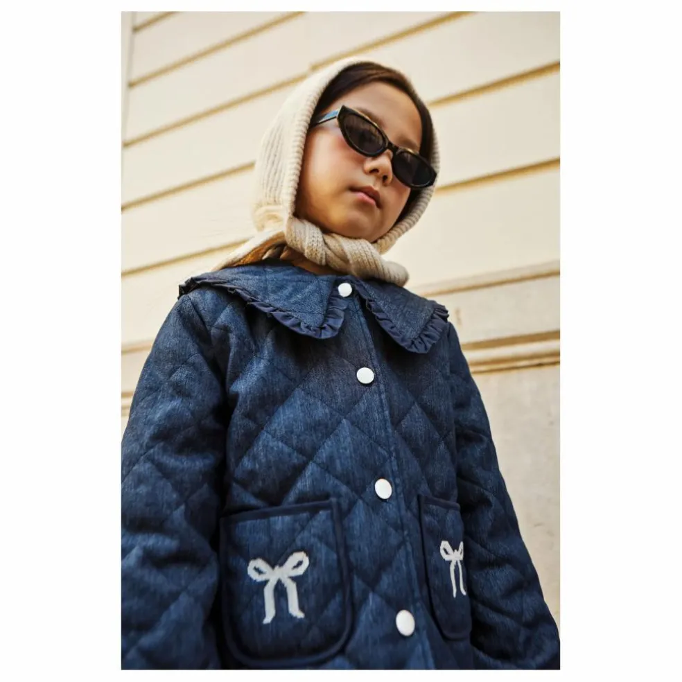 Veste en Jean Col Claudine Mariane | Bleu foncé