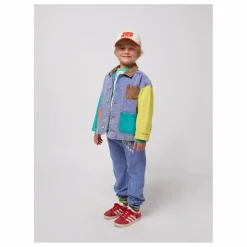 Veste en Jean Colorblock Coton Bio | Bleu