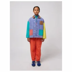 Veste en Jean Colorblock Coton Bio | Bleu