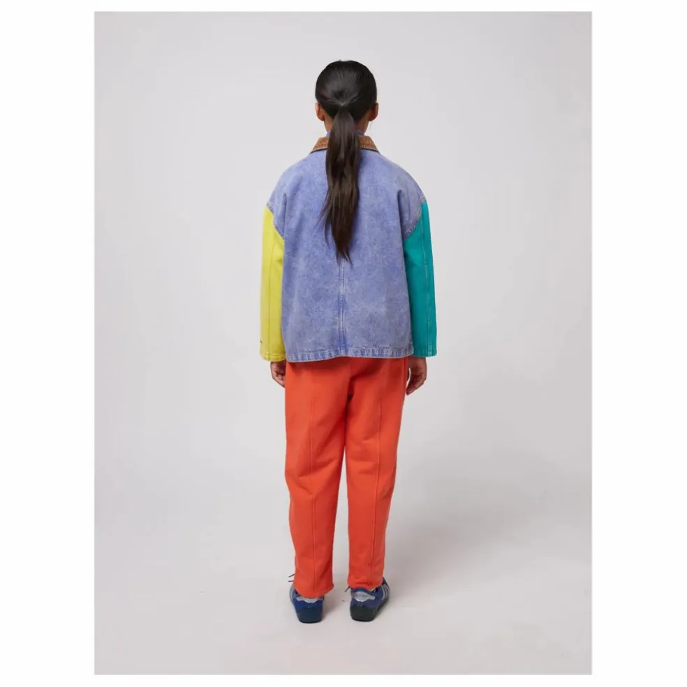 Veste en Jean Colorblock Coton Bio | Bleu