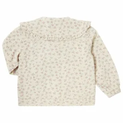 Veste en Jean Fleurs | Crème