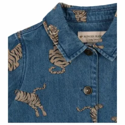 Veste en Jean Magot Tigres Coton Bio | Bleu