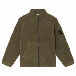 Veste Façon Sherpa | Vert kaki