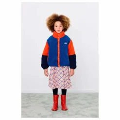 Veste Façon Sherpa Colorblock | Bleu