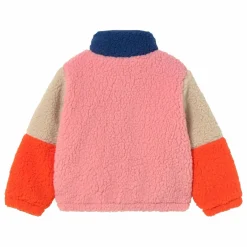 Veste Façon Sherpa Colorblock | Bleu