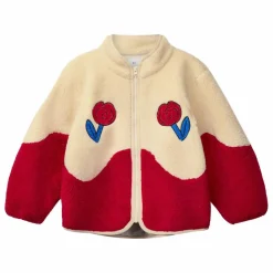 Veste Façon Sherpa Dancing Dahlia | Rouge