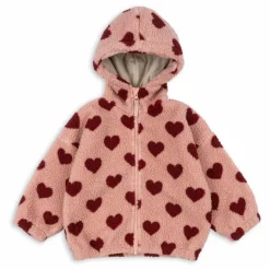 Veste Façon Sherpa Jody Coeurs Fibres Recyclées | Rose