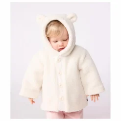 Veste Façon Sherpa Oreilles | Ecru