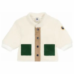 Veste Façon Sherpa Poches Contrastées | Ecru