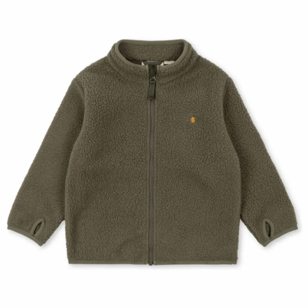 Veste Façon Sherpa Thermy Citron | Vert kaki