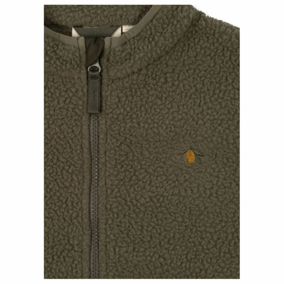 Veste Façon Sherpa Thermy Citron | Vert kaki