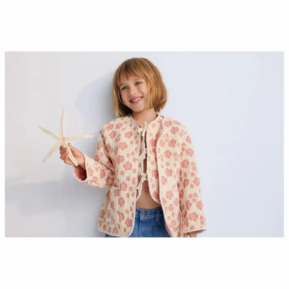 Veste Fleurs Leontis | Beige