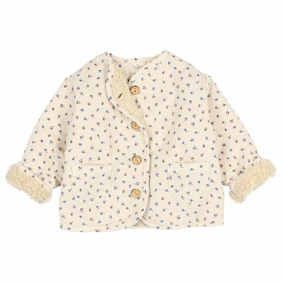 Veste Fourrée Bébé Coton Bio | Ivoire