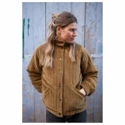 Veste Fourrée Coton Velours Matelassé Rita - Collection Femme | Bronze