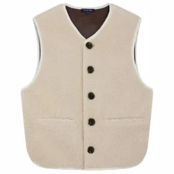 Veste Fusil Façon Fourrure | Ecru