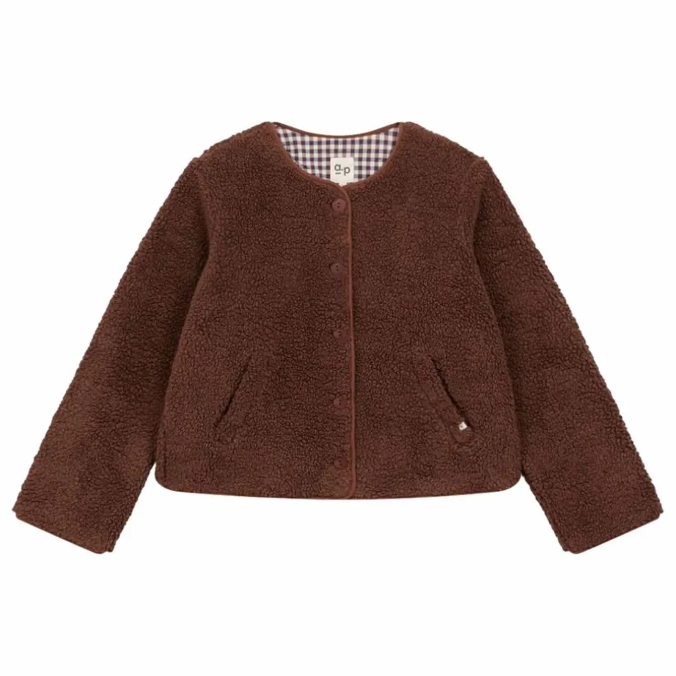 Veste Gerdie Sherpa Coton Bio | Marron
