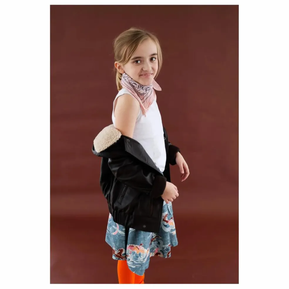 Veste Hold Ya Horses Col Sherpa Cuir | Marron foncé