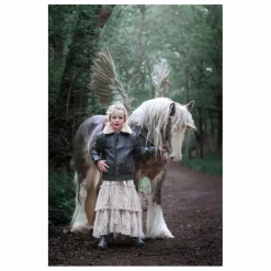 Veste Hold Ya Horses Col Sherpa Cuir | Marron foncé