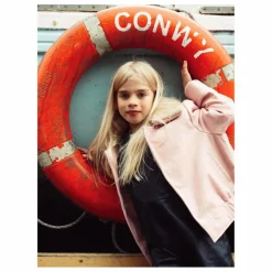 Veste Hold Ya Horses Col Sherpa Cuir | Rose pâle