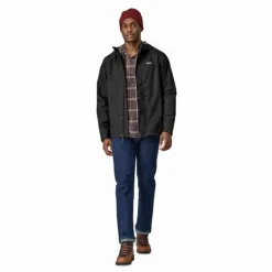 Veste Imperméable Jackson Glacier Fibres Recyclées | Noir