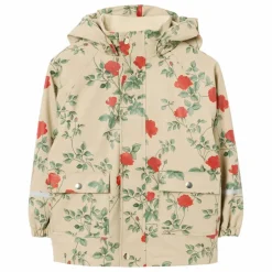 Veste Imperméable Roses | Ecru