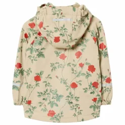 Veste Imperméable Roses | Ecru