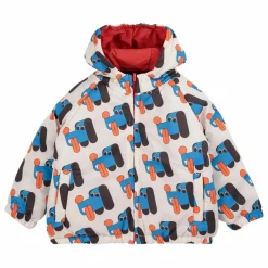 Veste Imperméable Réversible Fibres Recyclées Bébé | Bleu