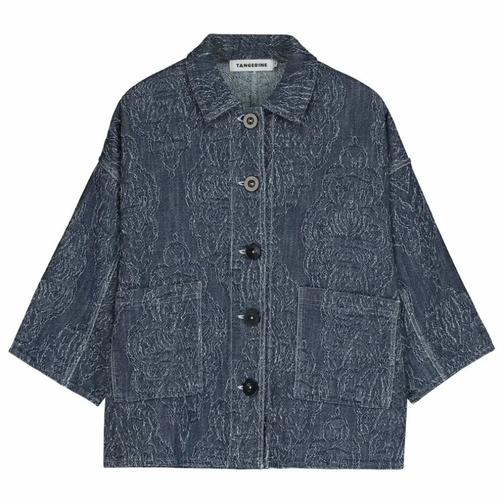 Veste Jacquard | Bleu marine