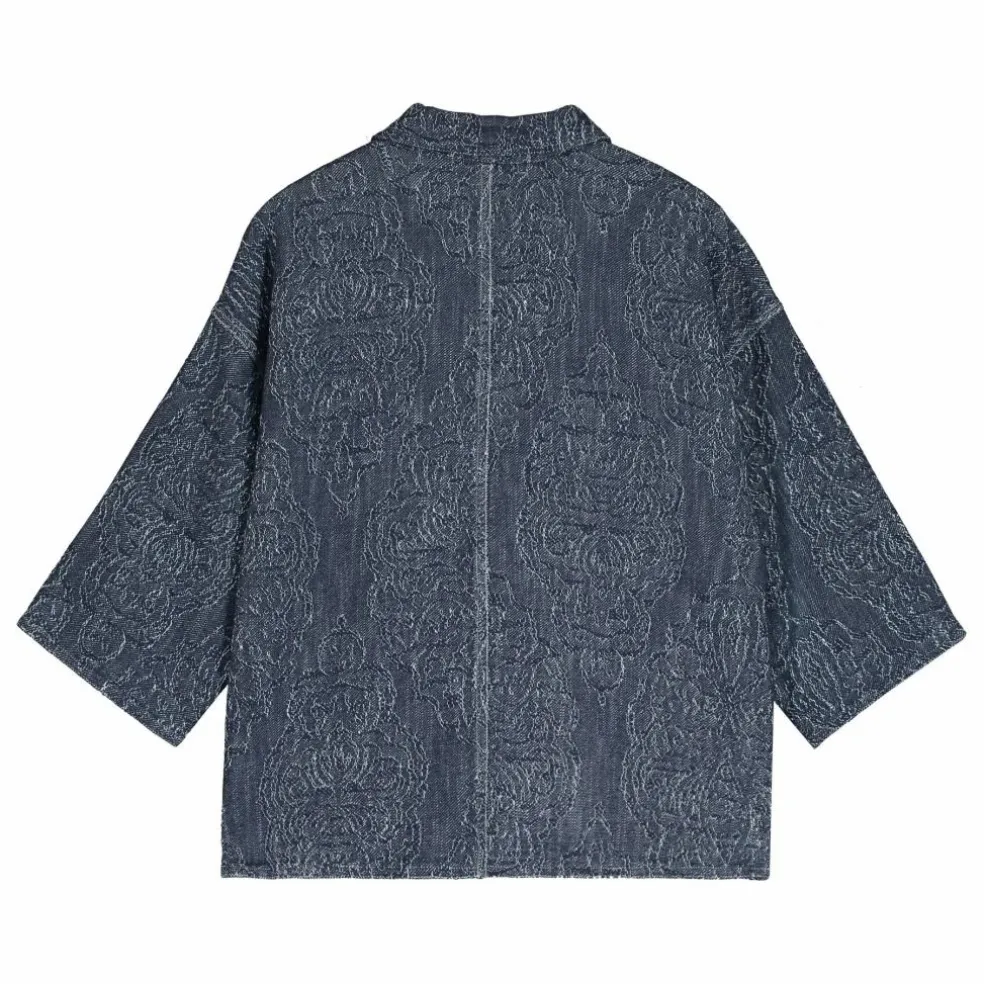 Veste Jacquard | Bleu marine