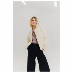 Veste Jay Bouclette Laine Vierge | Blanc