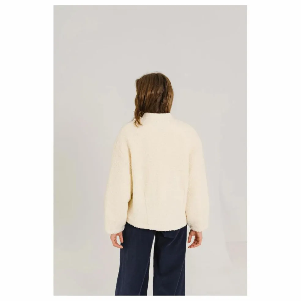 Veste Jay Bouclette Laine Vierge | Blanc
