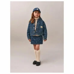 Veste Jean Jalia Jacquard | Bleu jean