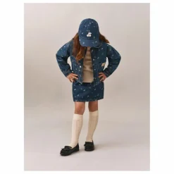 Veste Jean Jalia Jacquard | Bleu jean