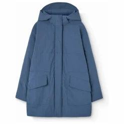 Veste Longue Lion Fibres Recyclées | Bleu gris