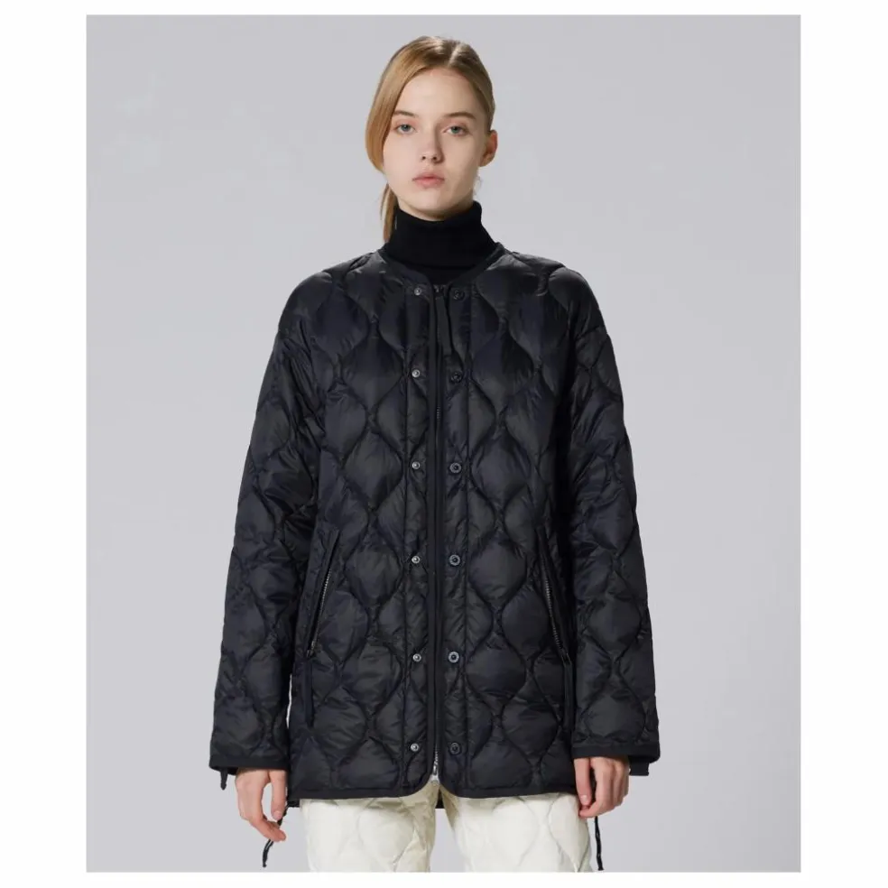 Veste Longue Military Matelassée Unisexe | Noir