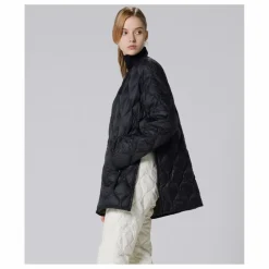 Veste Longue Military Matelassée Unisexe | Noir