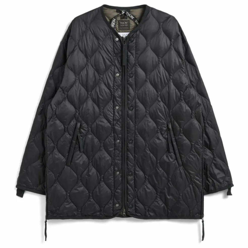 Veste Longue Military Matelassée Unisexe | Noir