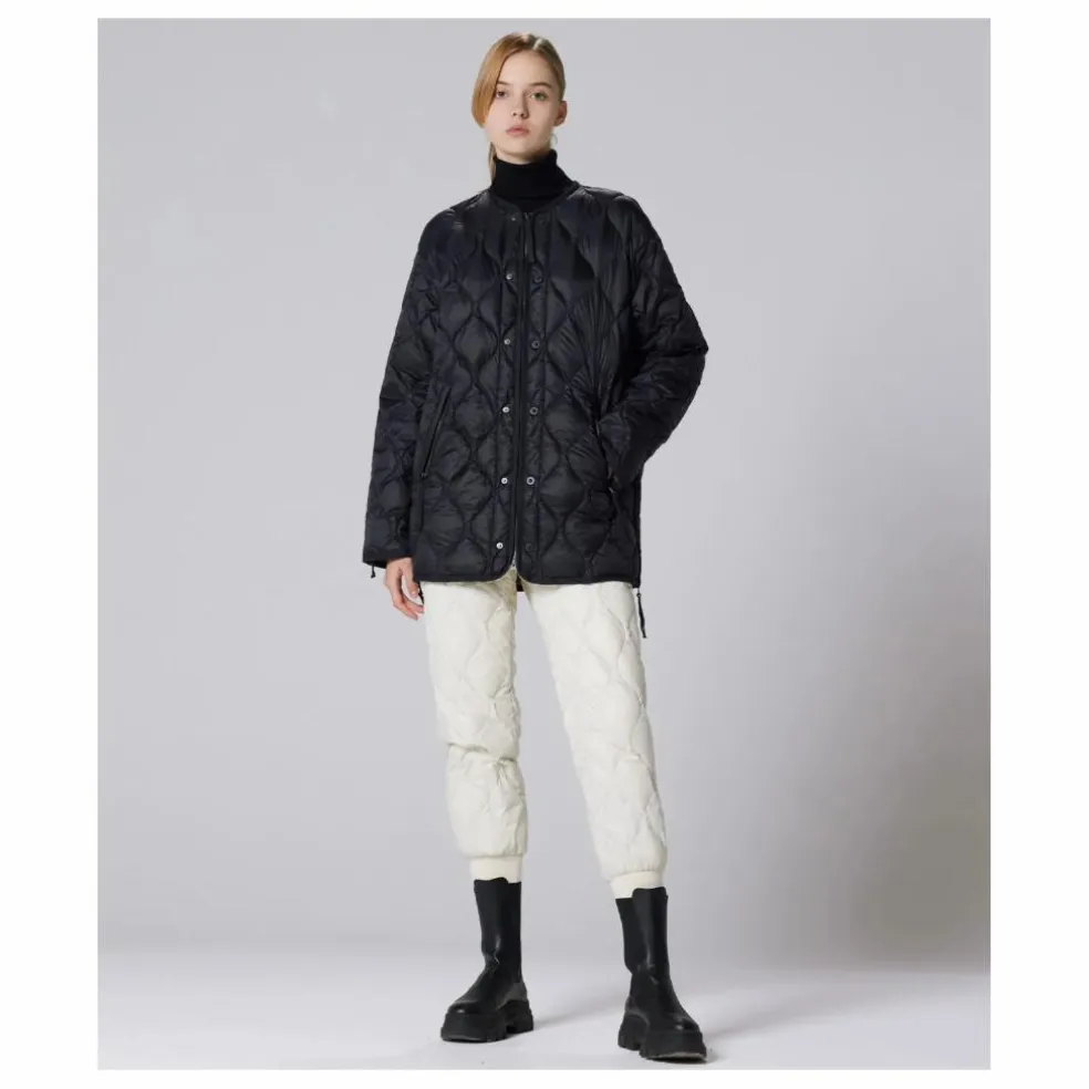 Veste Longue Military Matelassée Unisexe | Noir