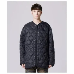 Veste Longue Military Matelassée Unisexe | Noir