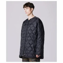 Veste Longue Military Matelassée Unisexe | Noir