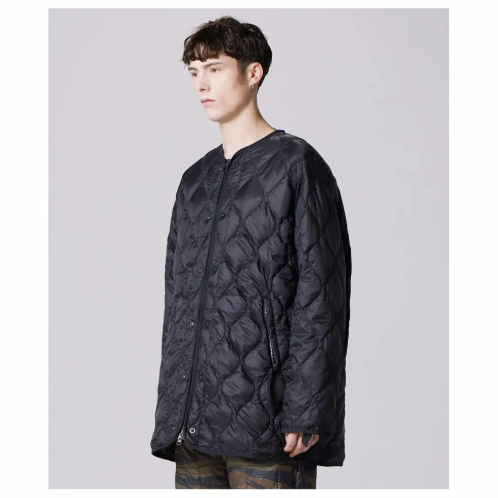 Veste Longue Military Matelassée Unisexe | Noir