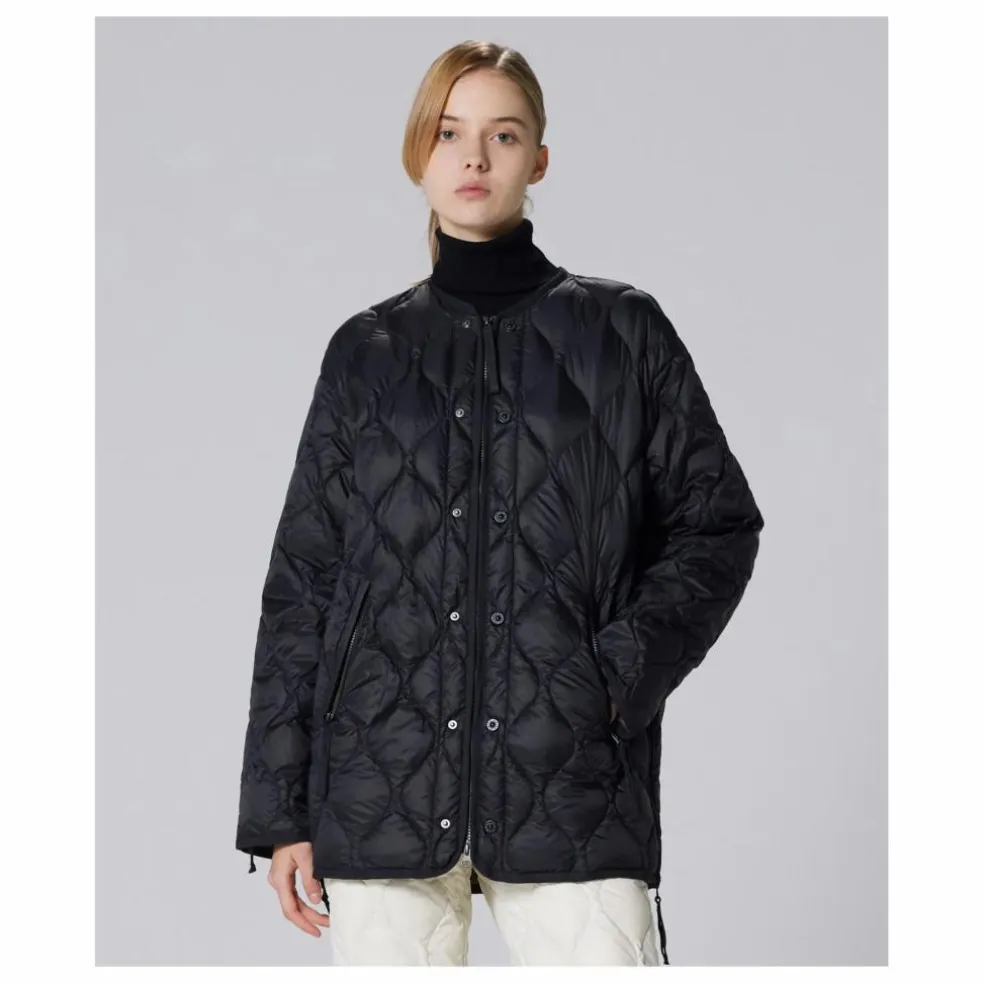 Veste Longue Military Matelassée Unisexe | Noir
