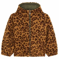 Veste longue moltonnée | Vert kaki