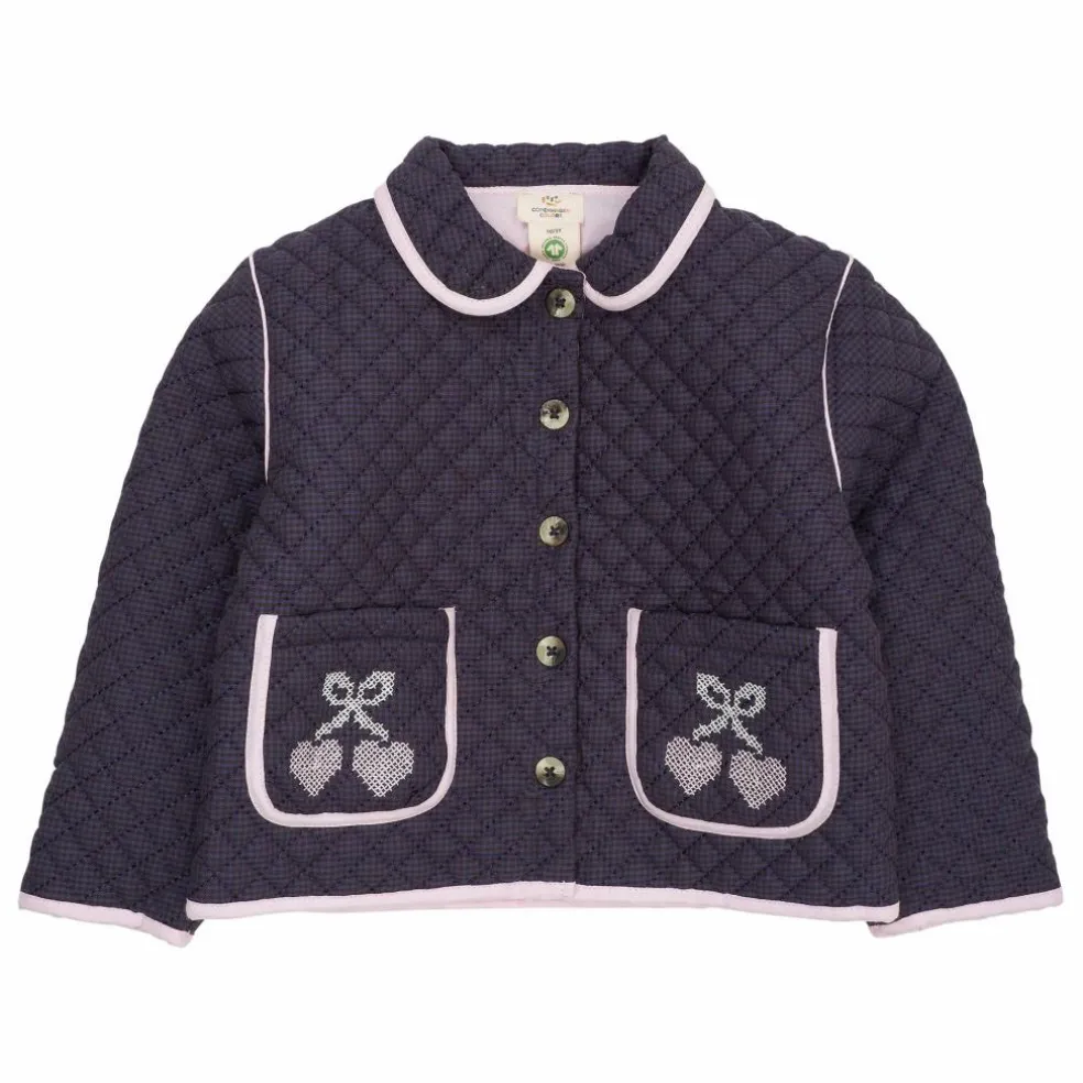 Veste Matelassée Coton Bio | Bleu marine