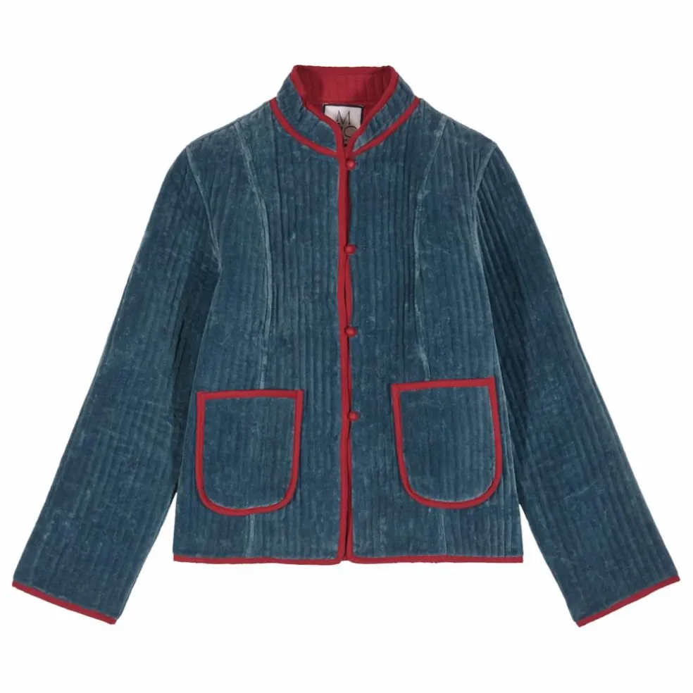 Veste Matelassée Fittonia | Bleu gris