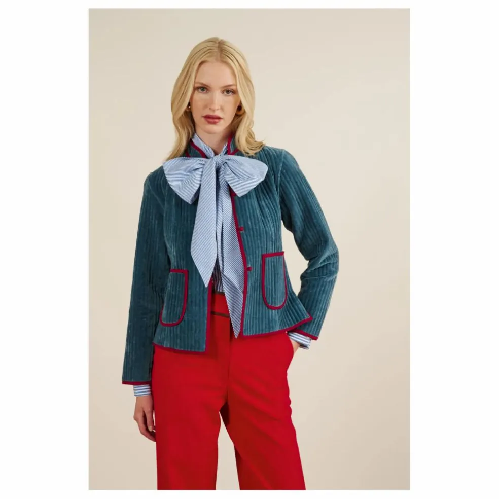 Veste Matelassée Fittonia | Bleu gris