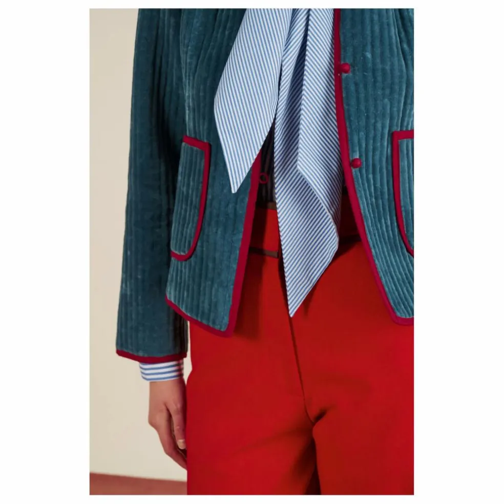 Veste Matelassée Fittonia | Bleu gris