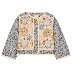 Veste Matelassée Orishane Patchwork | Bleu