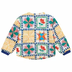 Veste Matelassée Patchwork | Bleu