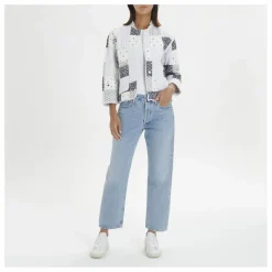 Veste Matelassée Patchwork | Bleu ciel